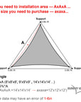 Waterproof Triangle Shade Sail