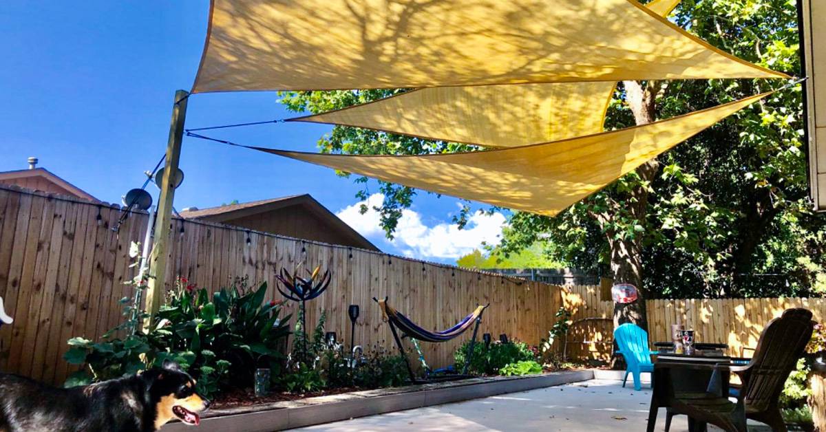 Combination shade sail