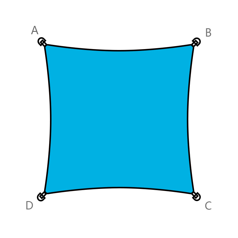 custom-made square shade sail