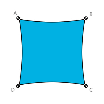 custom-made square shade sail