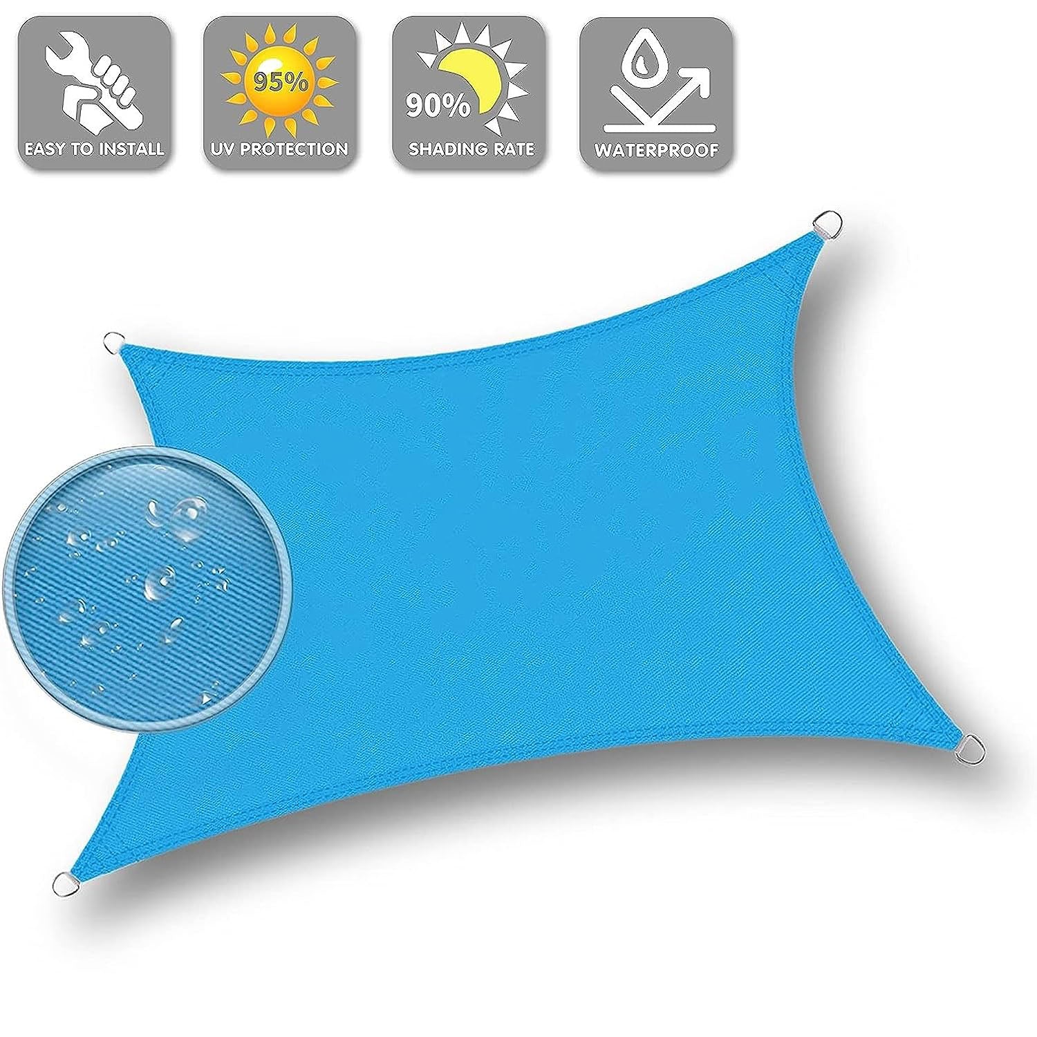 Waterproof Rectangle Shade Sail
