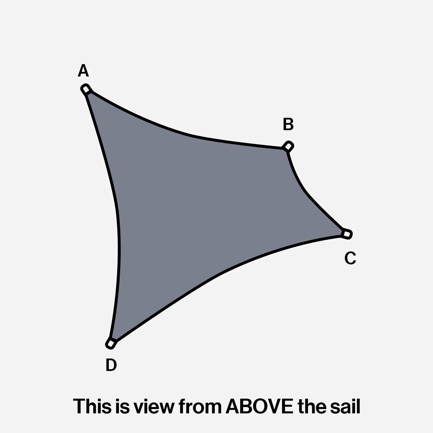 Custom-Made Trapeze Shade Sail