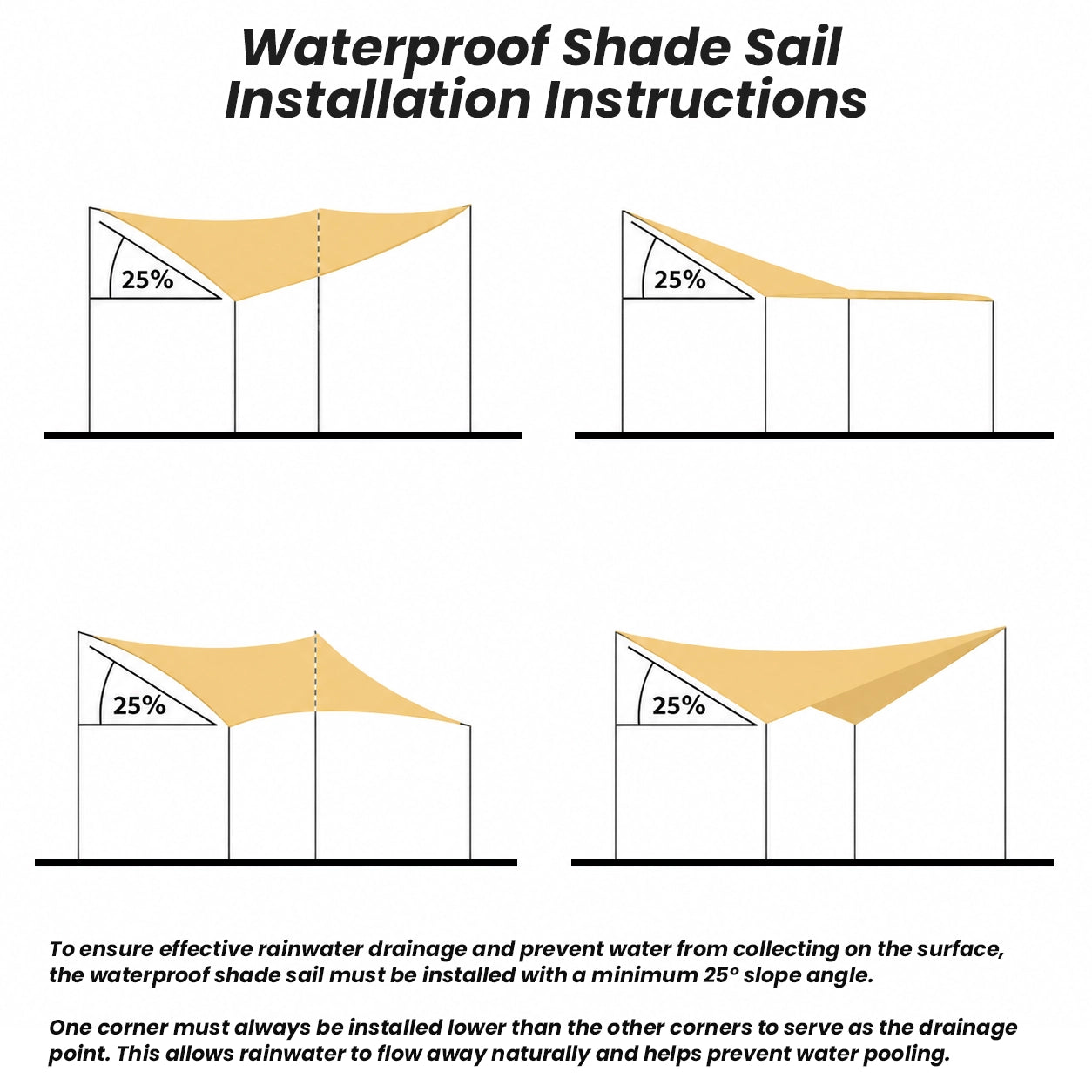 Custom-Made Rectangle Shade Sail