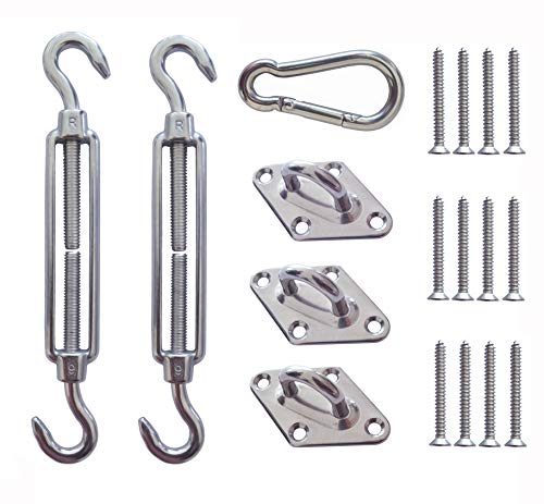 SUNNY GUARD Shade Sail Hardware Kit for Triangle